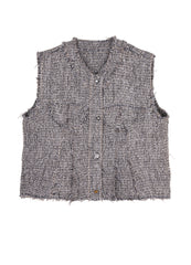 Vest / JNBY Jacquard Cropped Vest Waistcoat