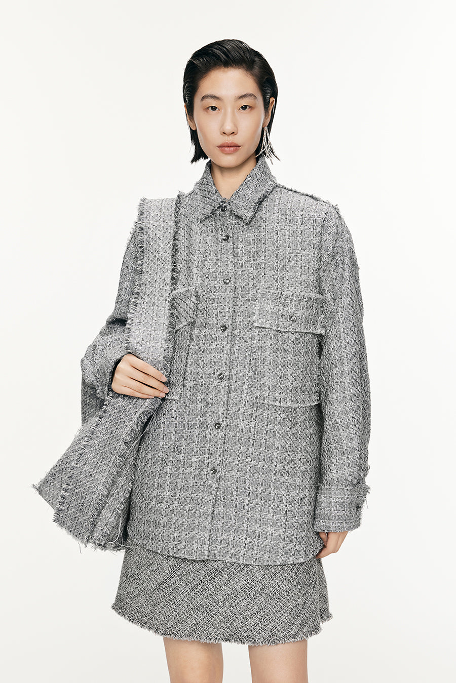 Coat / JNBY Oversize Plaid Jacket