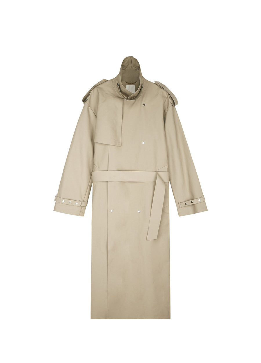 Coat/JNBY H-line Oversize Calf-length Coat