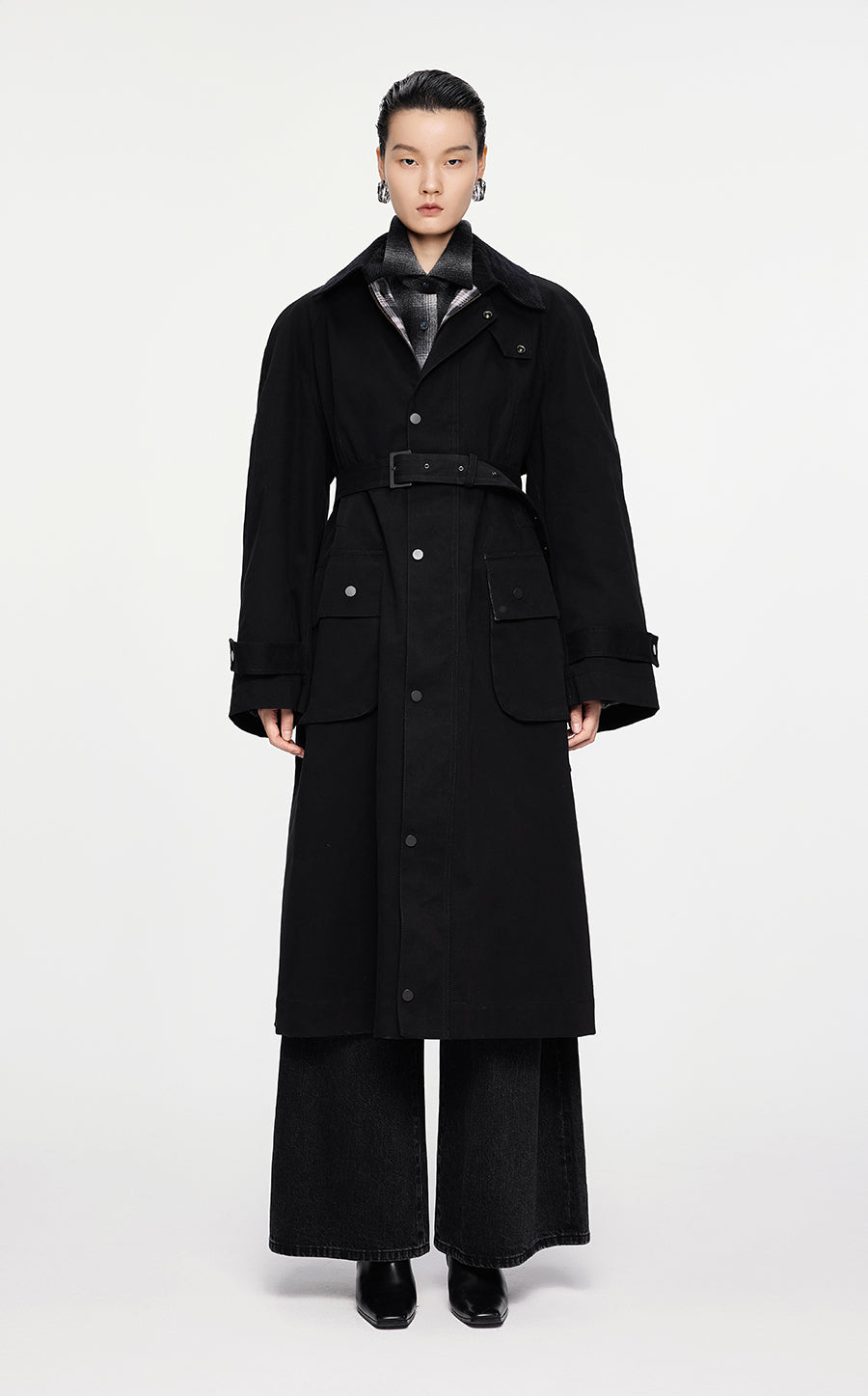 Coat / JNBY Oversize Cotton Belted Trench Coat