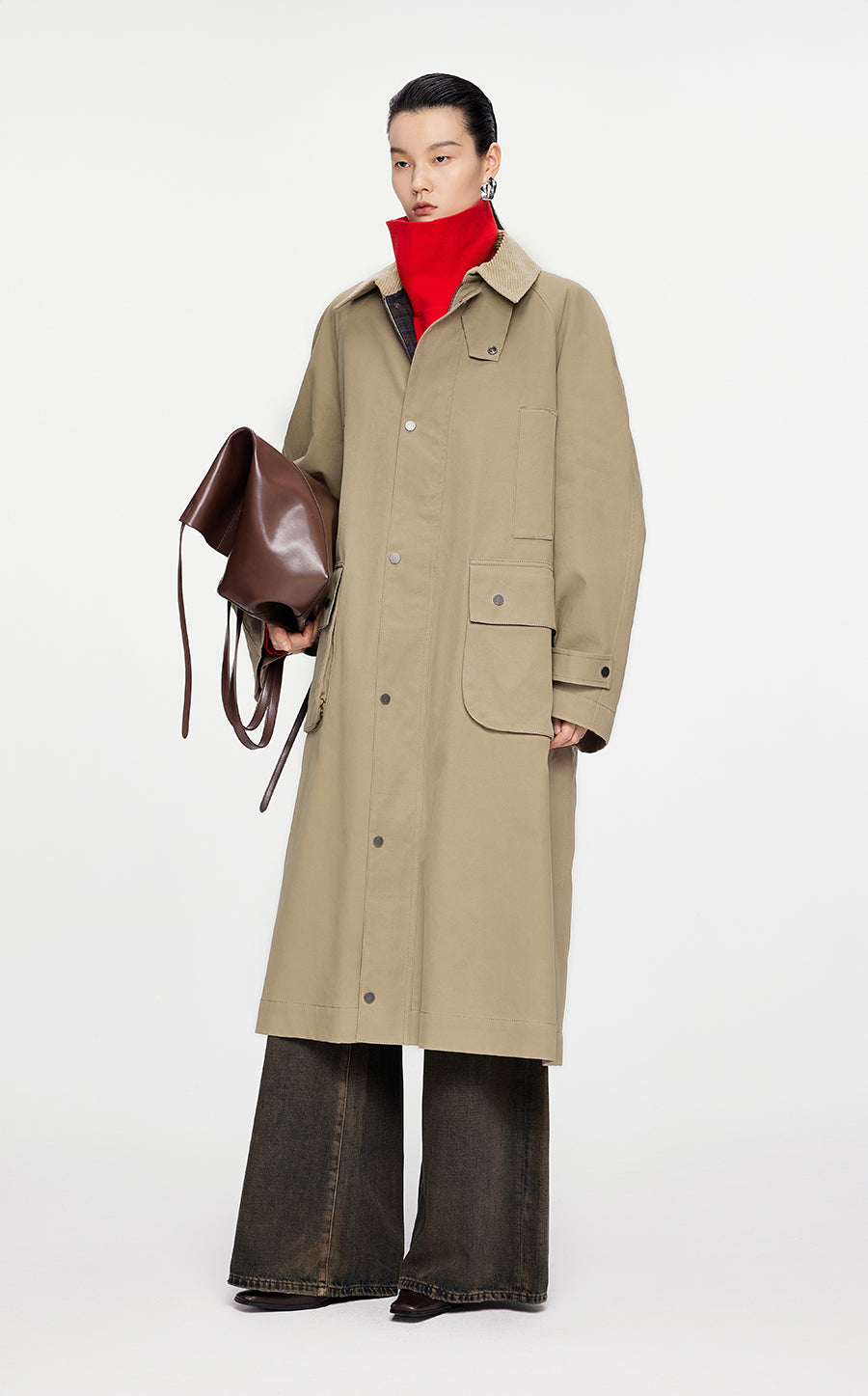 Coat / JNBY Oversize Cotton Belted Trench Coat