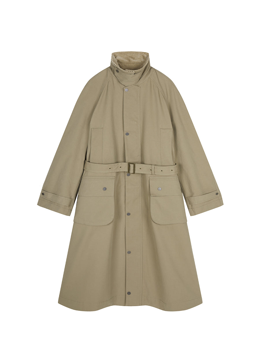 Coat / JNBY Oversize Cotton Belted Trench Coat