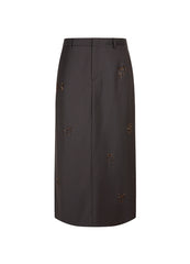 Skirt / JNBY Butterfly Pattern Straight Long Skirt