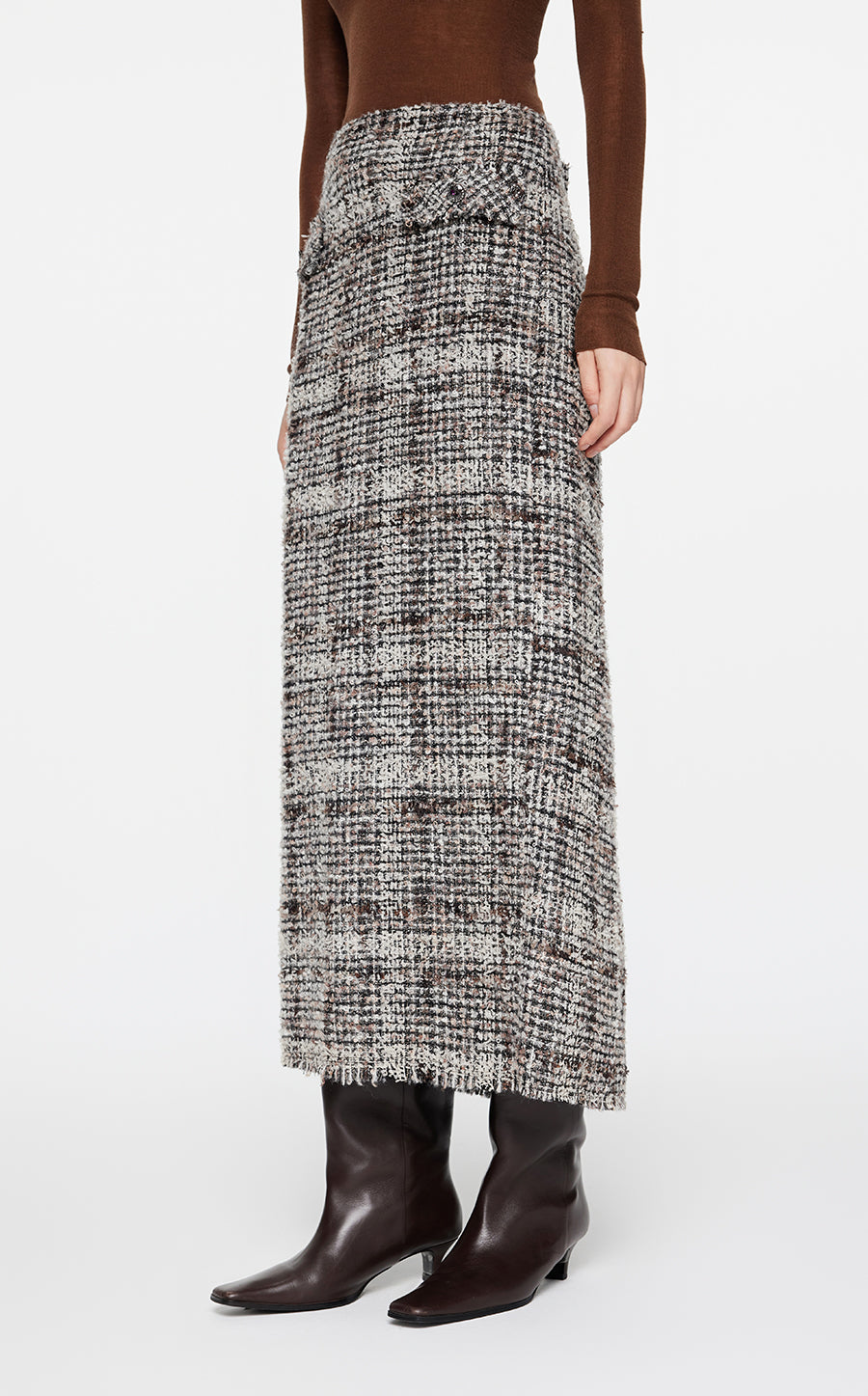 Skirt / JNBY Jacquard H-shaped Long Waist Skirt