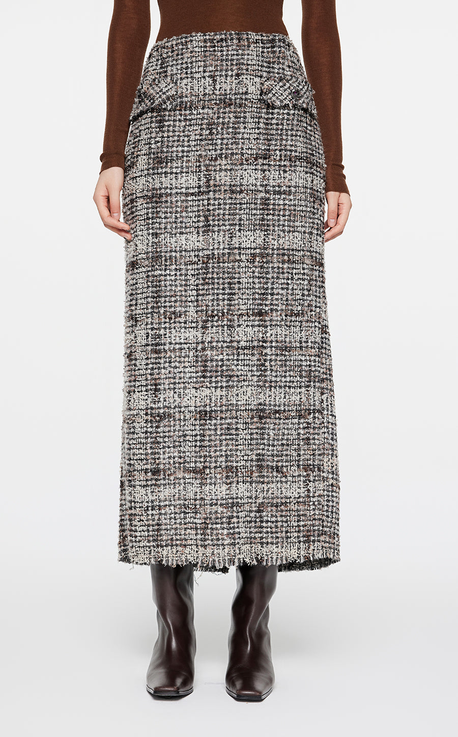 Skirt / JNBY Jacquard H-shaped Long Waist Skirt