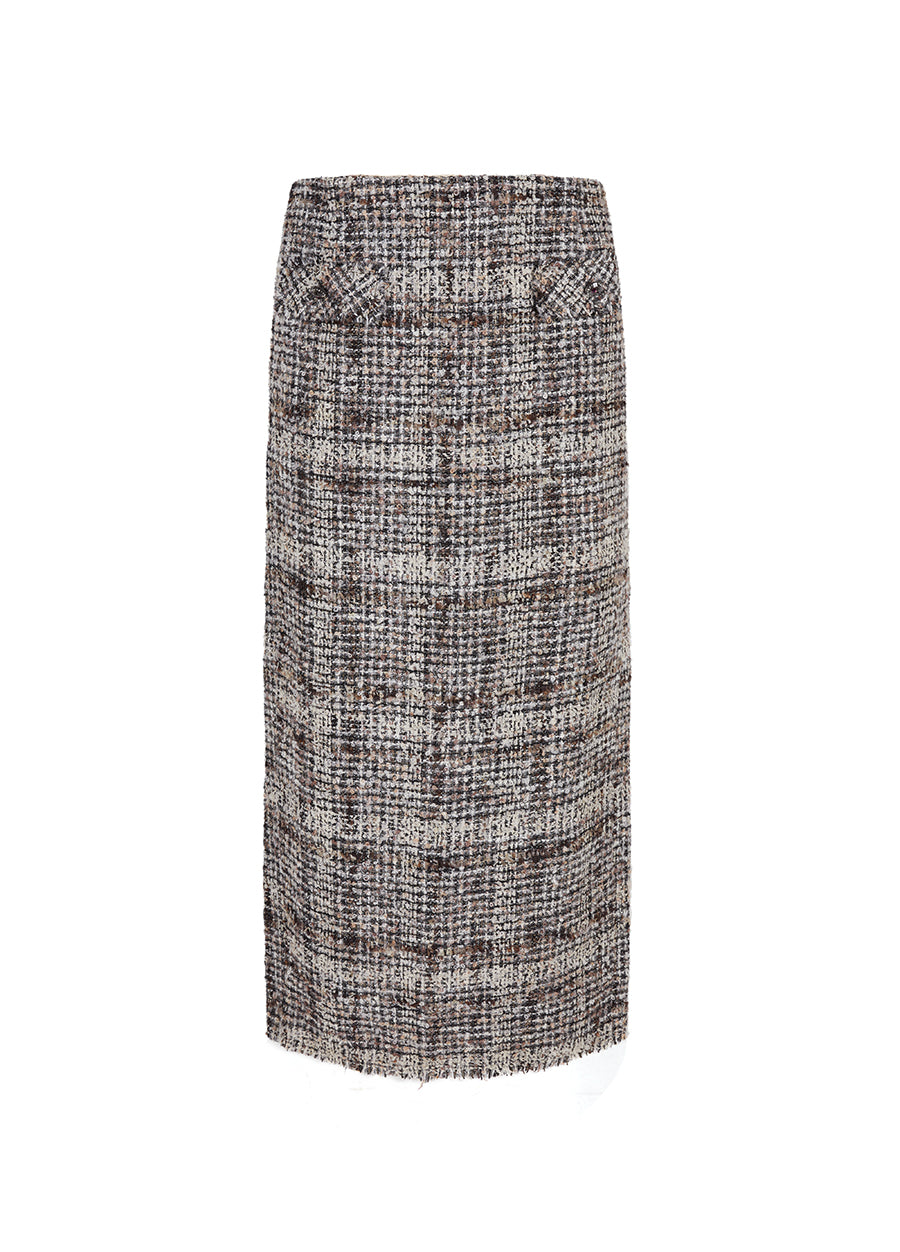 Skirt / JNBY Jacquard H-shaped Long Waist Skirt