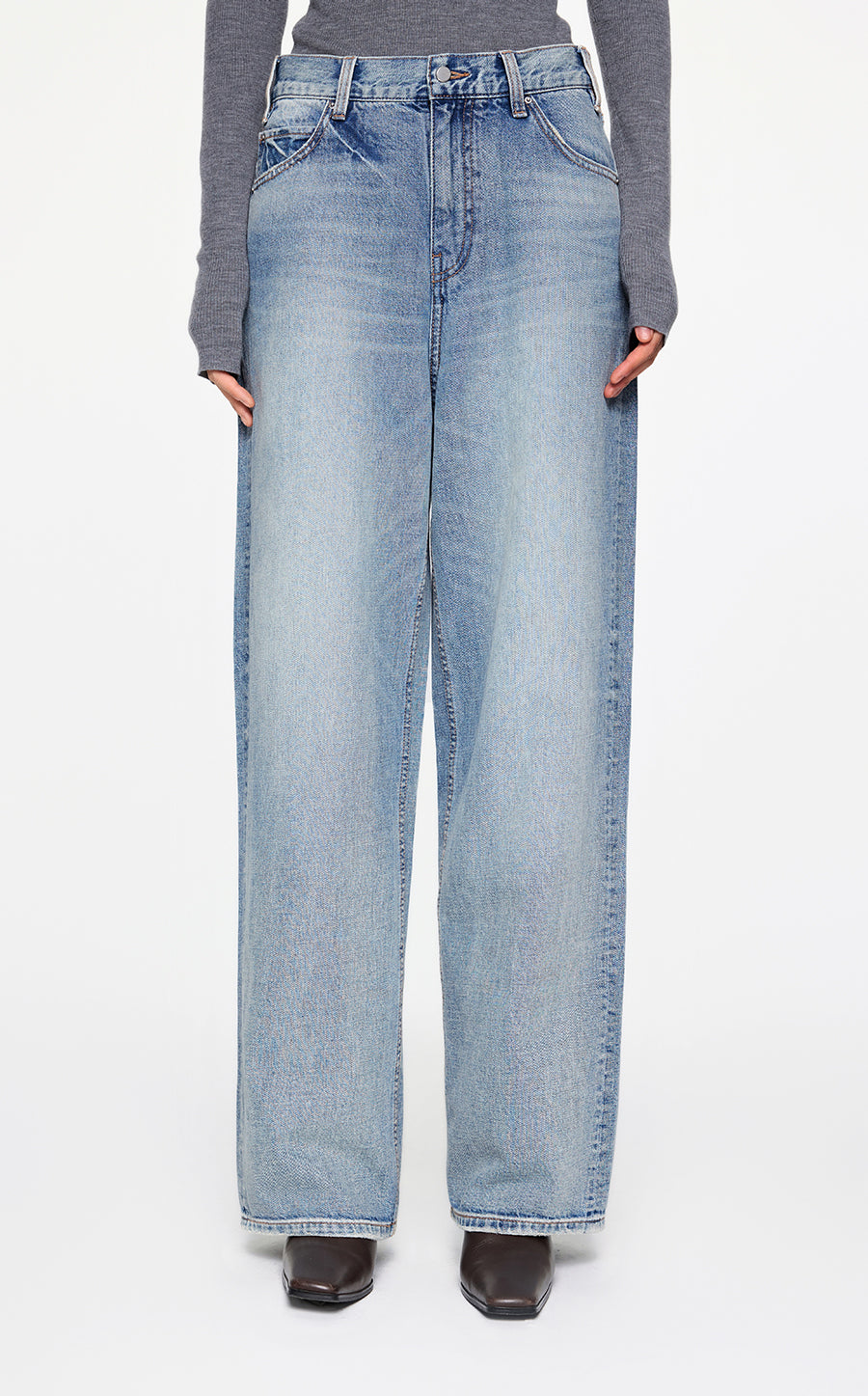 Pants / JNBY Wide-leg Cotton Jeans