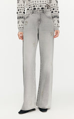 Pants / JNBY Butterfly-embellished Wide-leg Jeans