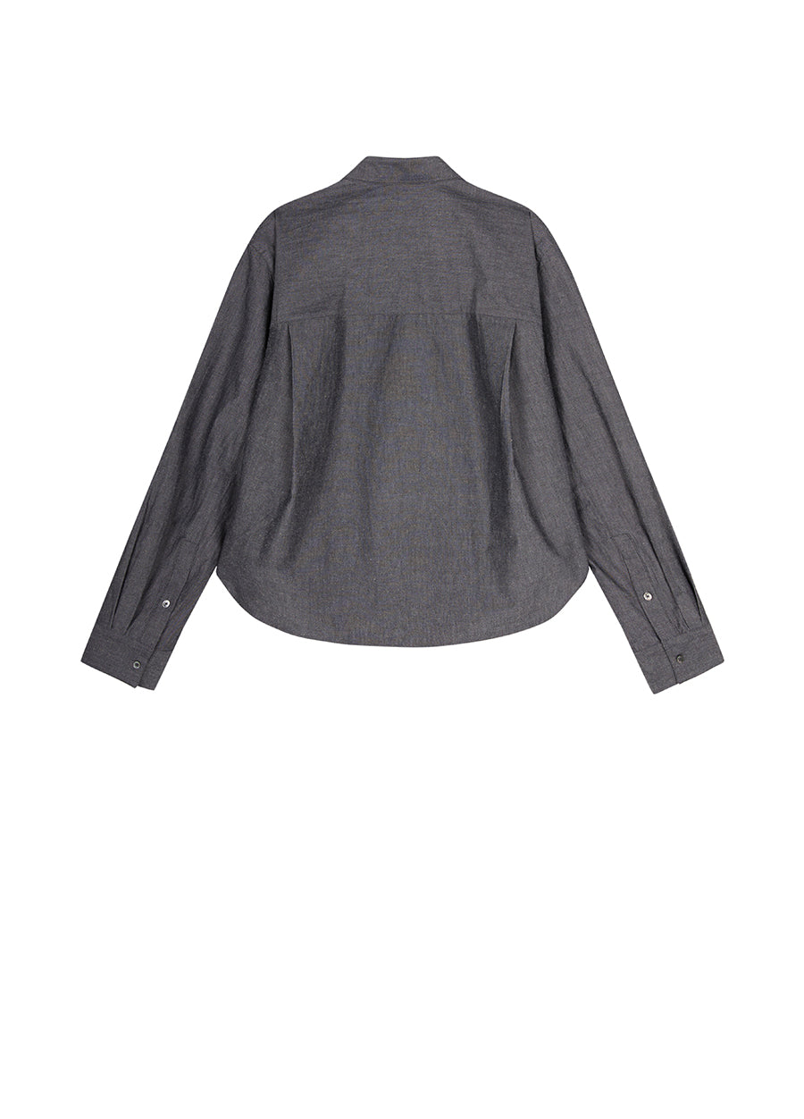 Shirt / JNBY Cotton-Blend Eco-Friendly Long-Sleeved Shirt