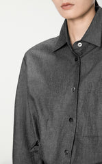 Shirt / JNBY Cotton-Blend Eco-Friendly Long-Sleeved Shirt