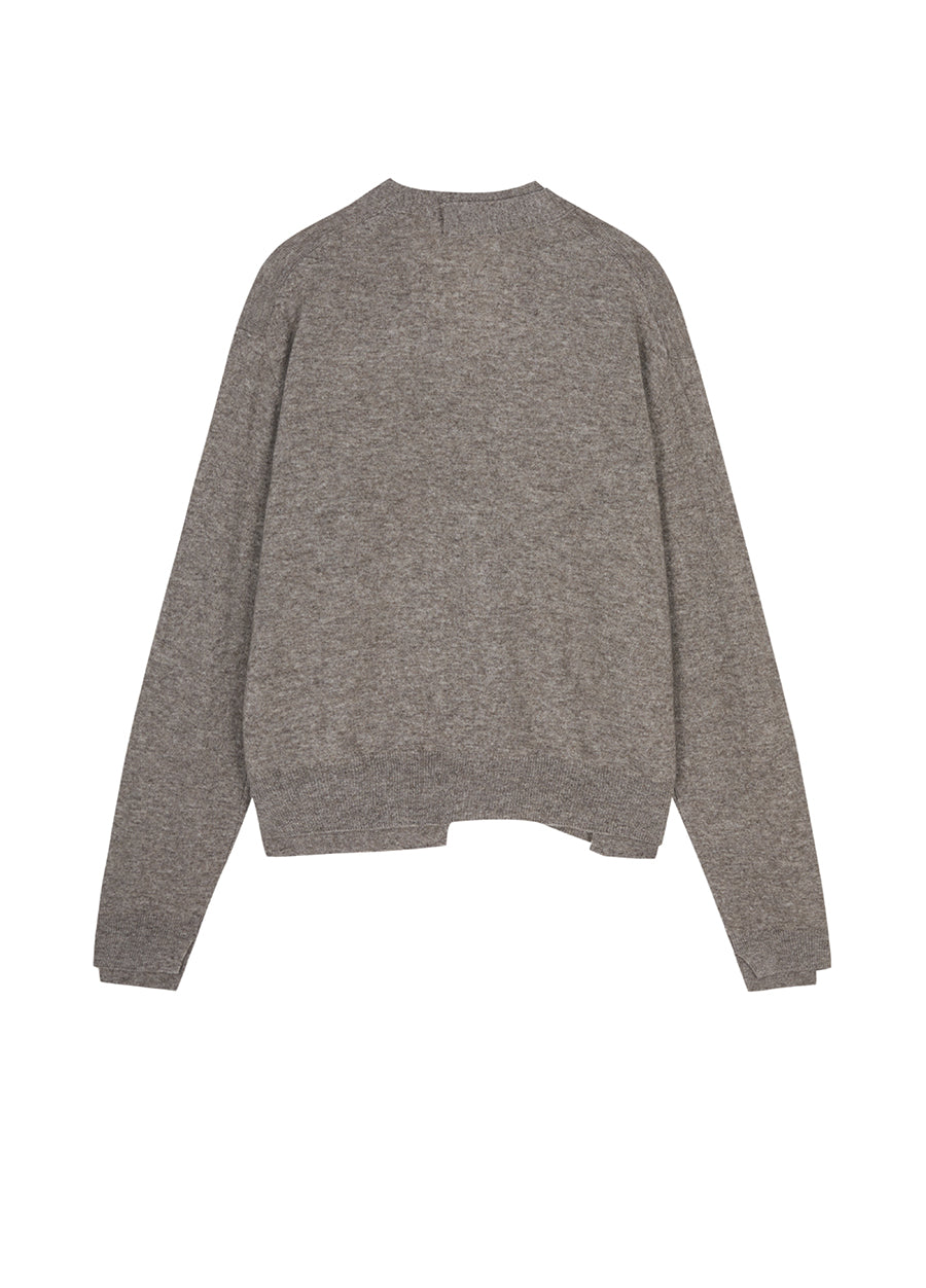 Sweater / JNBY Loose-Fit  Wool-yak hair Short Cardigan