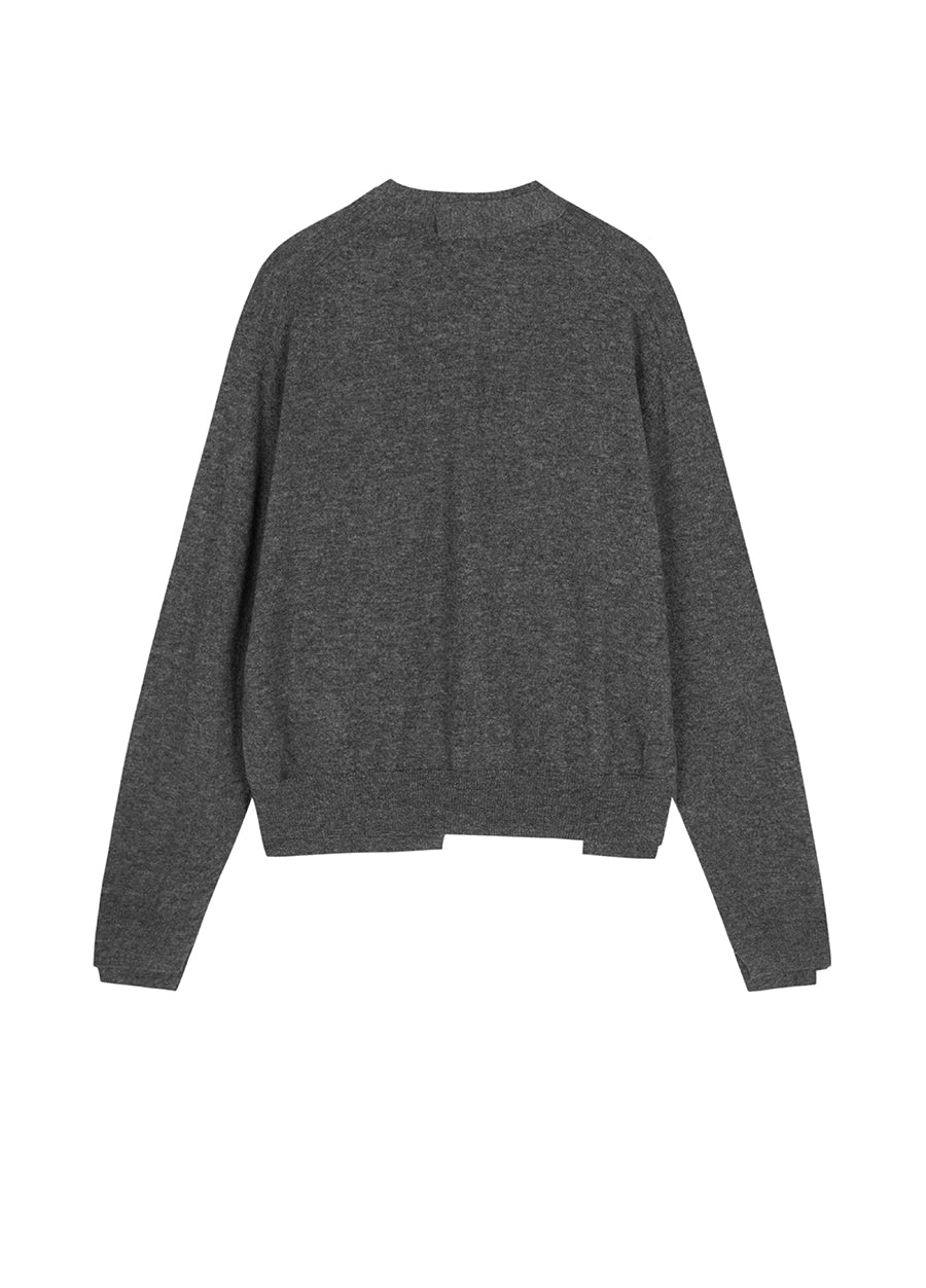 Sweater / JNBY Loose-Fit  Wool-yak hair Short Cardigan