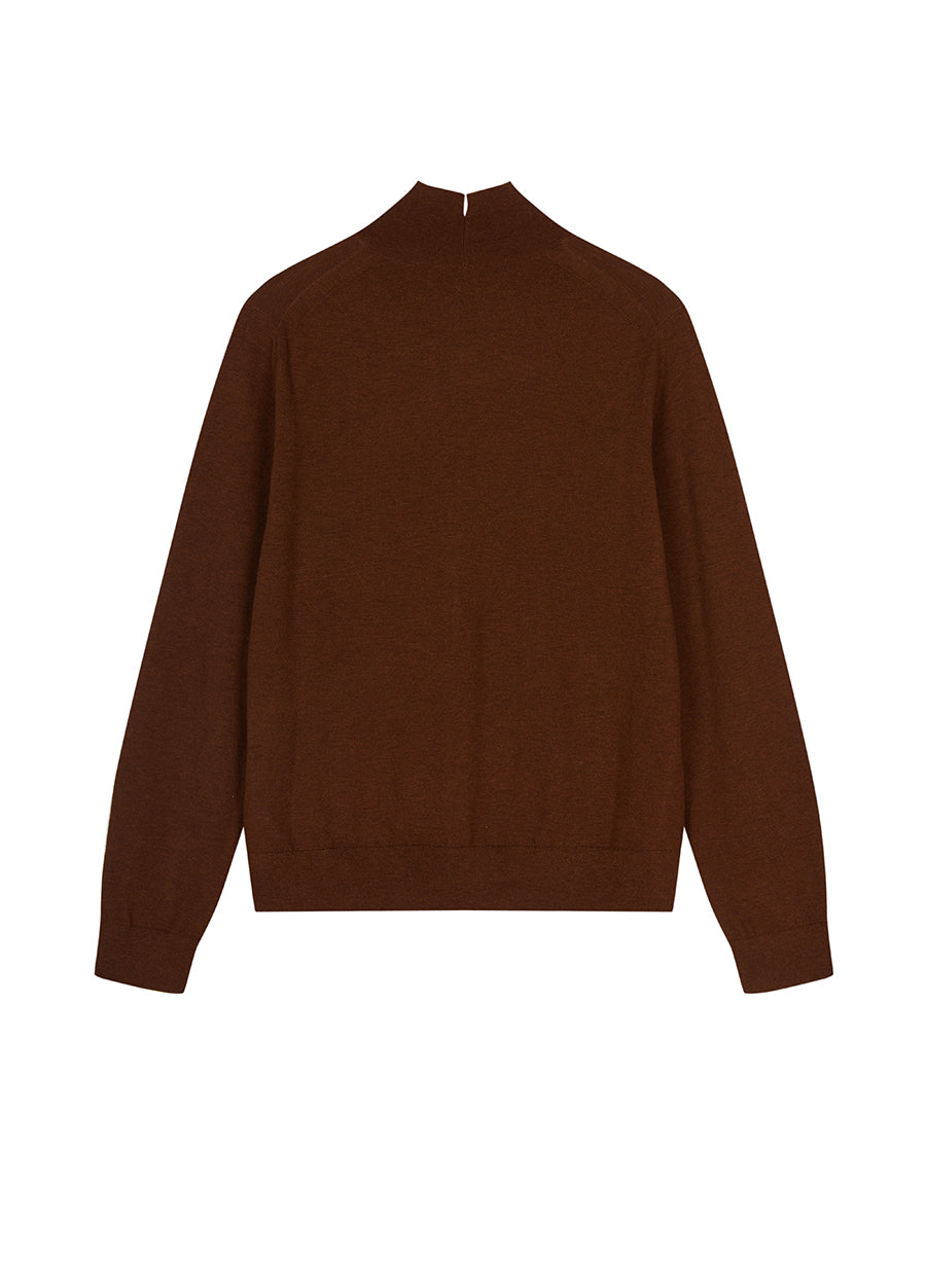 Sweater / JNBY Ultra-Fine Knit Semi-High Neck Pullover