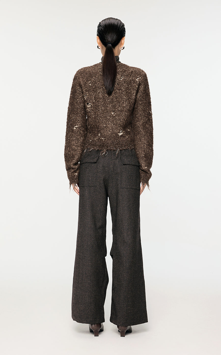 Sweater / JNBY Slim-Fit Jacquard Cardigan