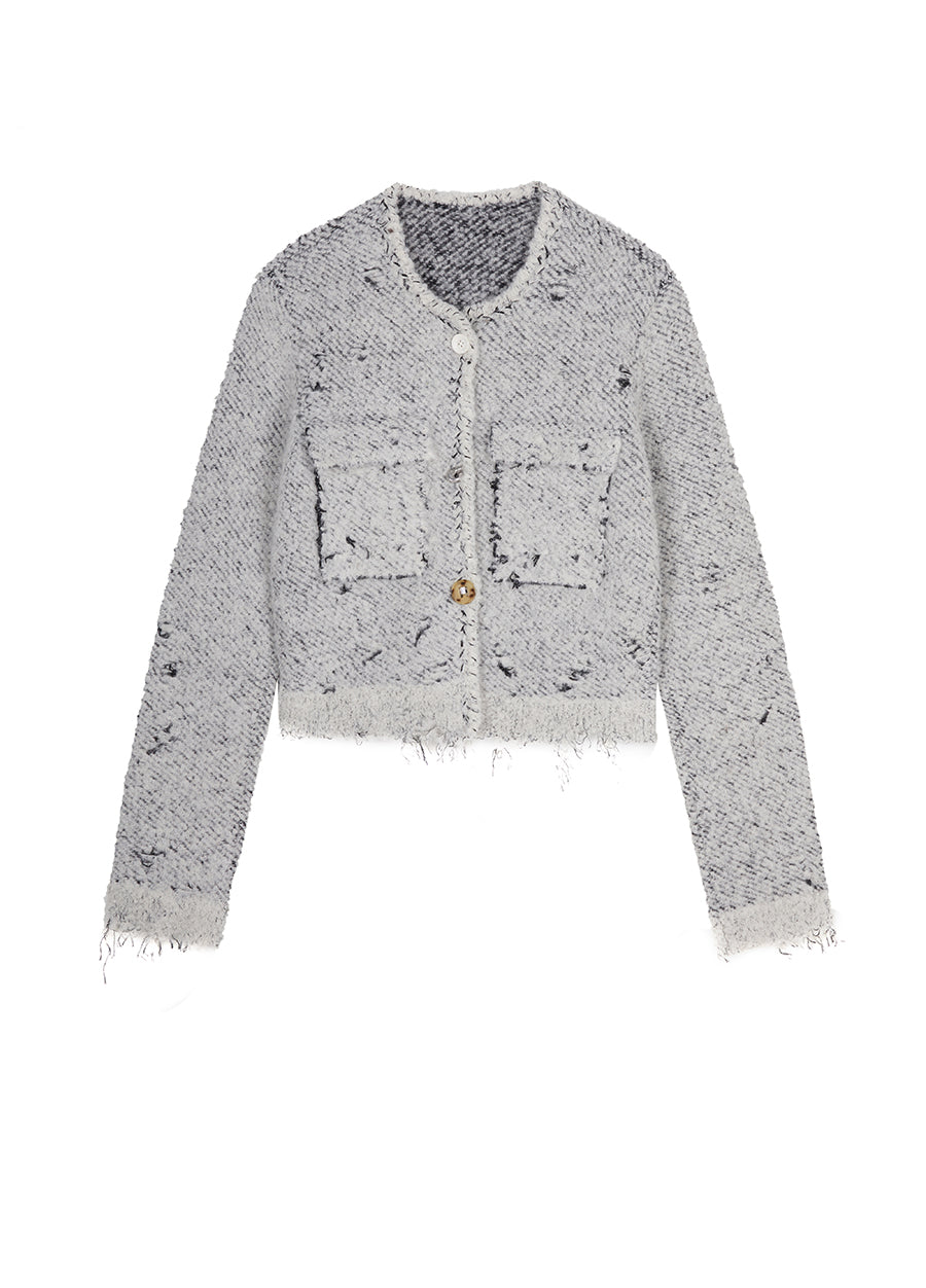 Sweater / JNBY Slim-Fit Jacquard Cardigan