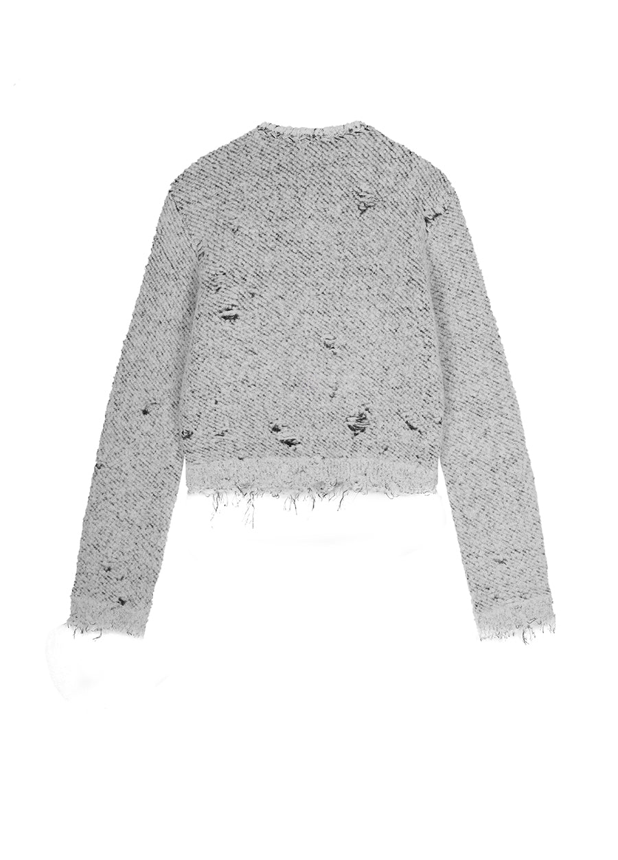 Sweater / JNBY Slim-Fit Jacquard Cardigan