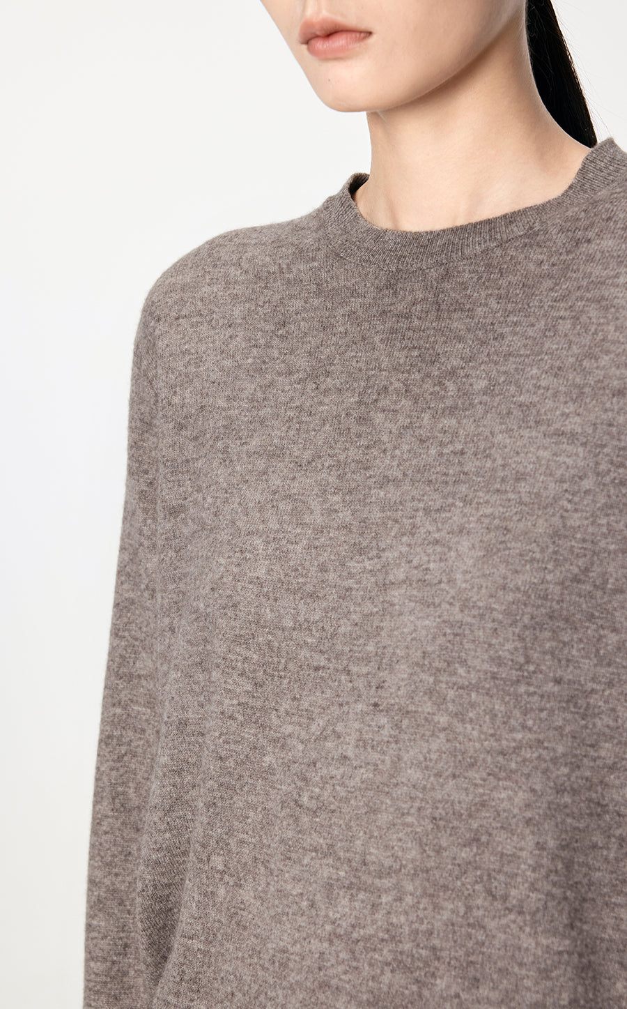 Sweater / JNBY Asymmetrical  Wool & Yak Sweater