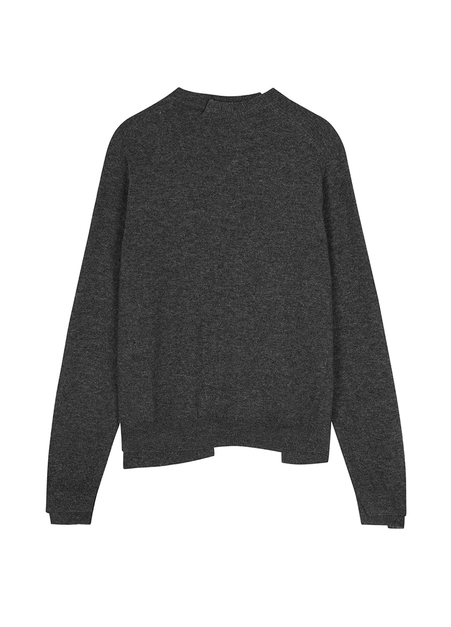 Sweater / JNBY Asymmetrical  Wool & Yak Sweater