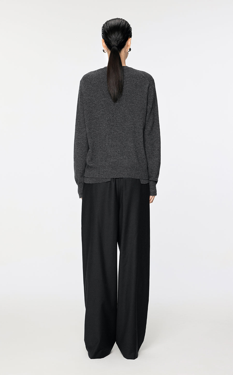 Sweater / JNBY Asymmetrical  Wool & Yak Sweater