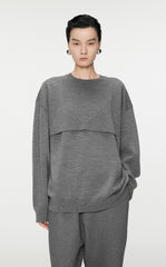 Sweater / JNBY Relaxed Round-Neck Wool Jumper