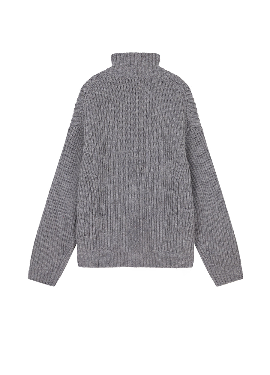 Sweater / JNBY Oversized Short-Cut Wool Sweater