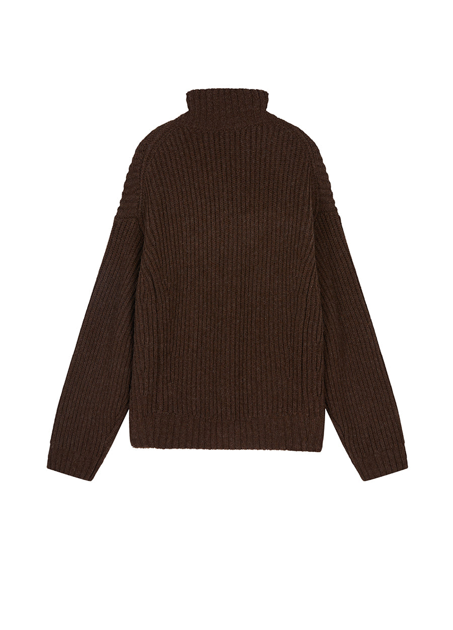 Sweater / JNBY Oversized Short-Cut Wool Sweater