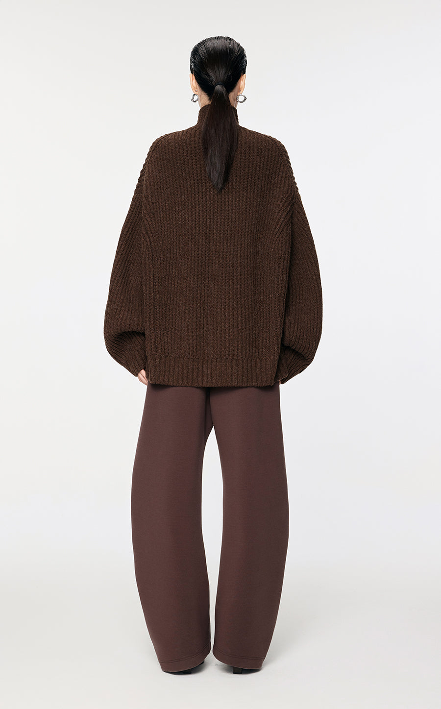 Sweater / JNBY Oversized Short-Cut Wool Sweater