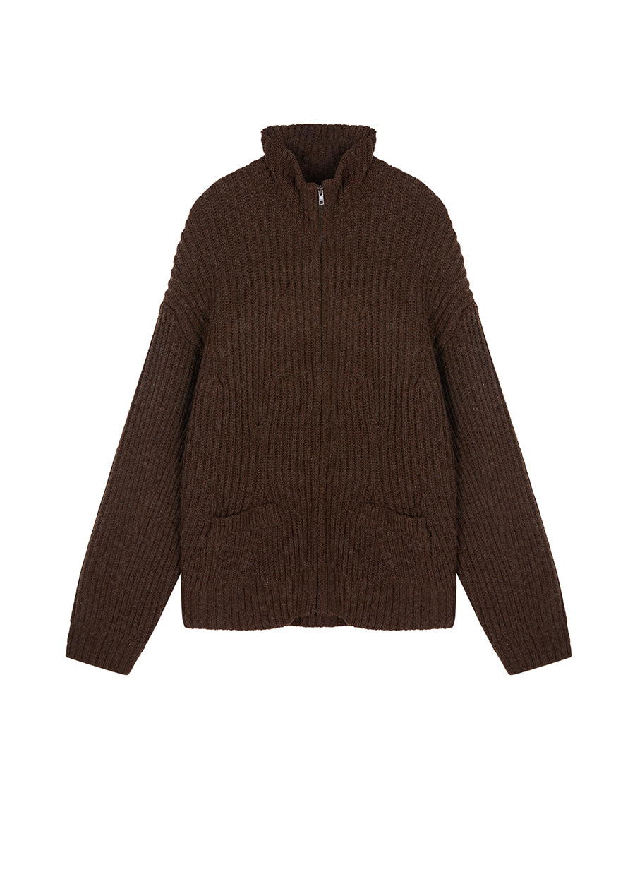 Sweater / JNBY Oversized Short-Cut Wool Sweater