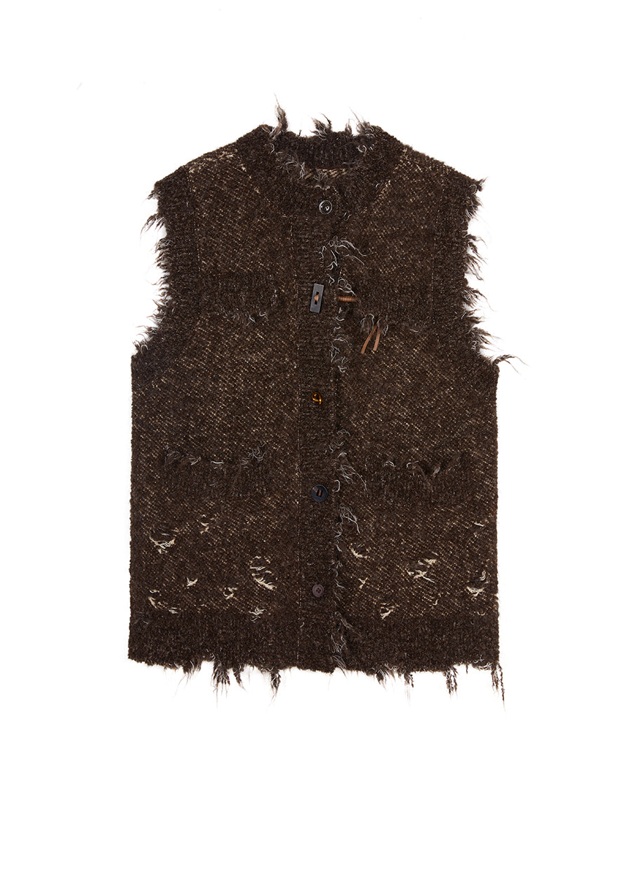 Vest / JNBY Distressed Knitted Vest