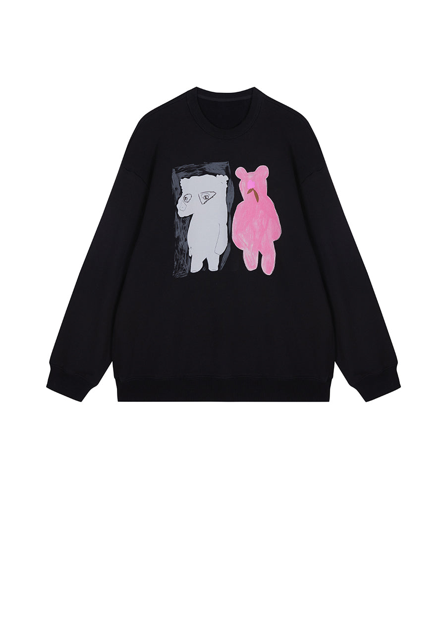 Sweatshirt / JNBY Relaxed Animal Prints Sweatshirt