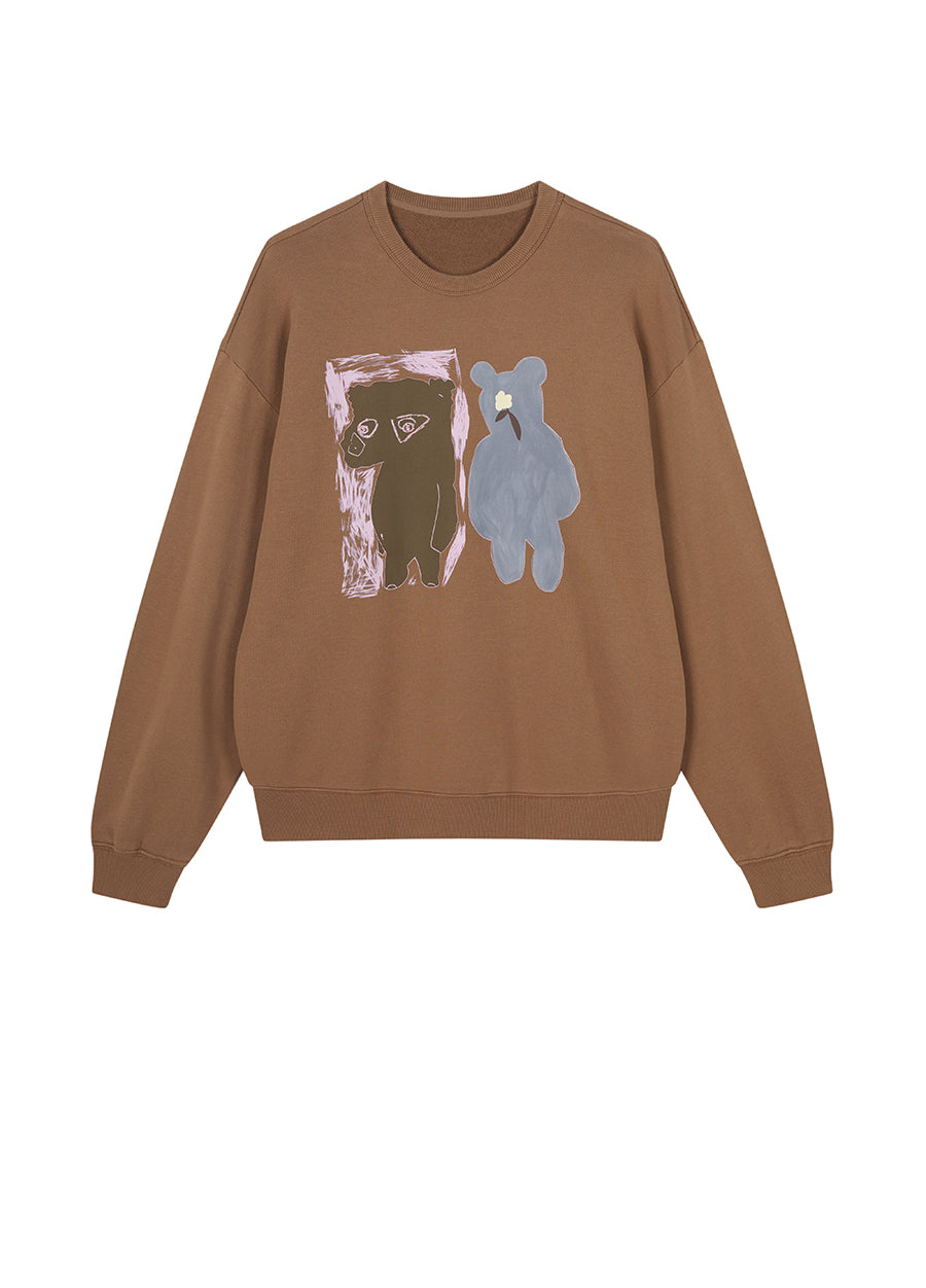 Sweatshirt / JNBY Relaxed Animal Prints Sweatshirt