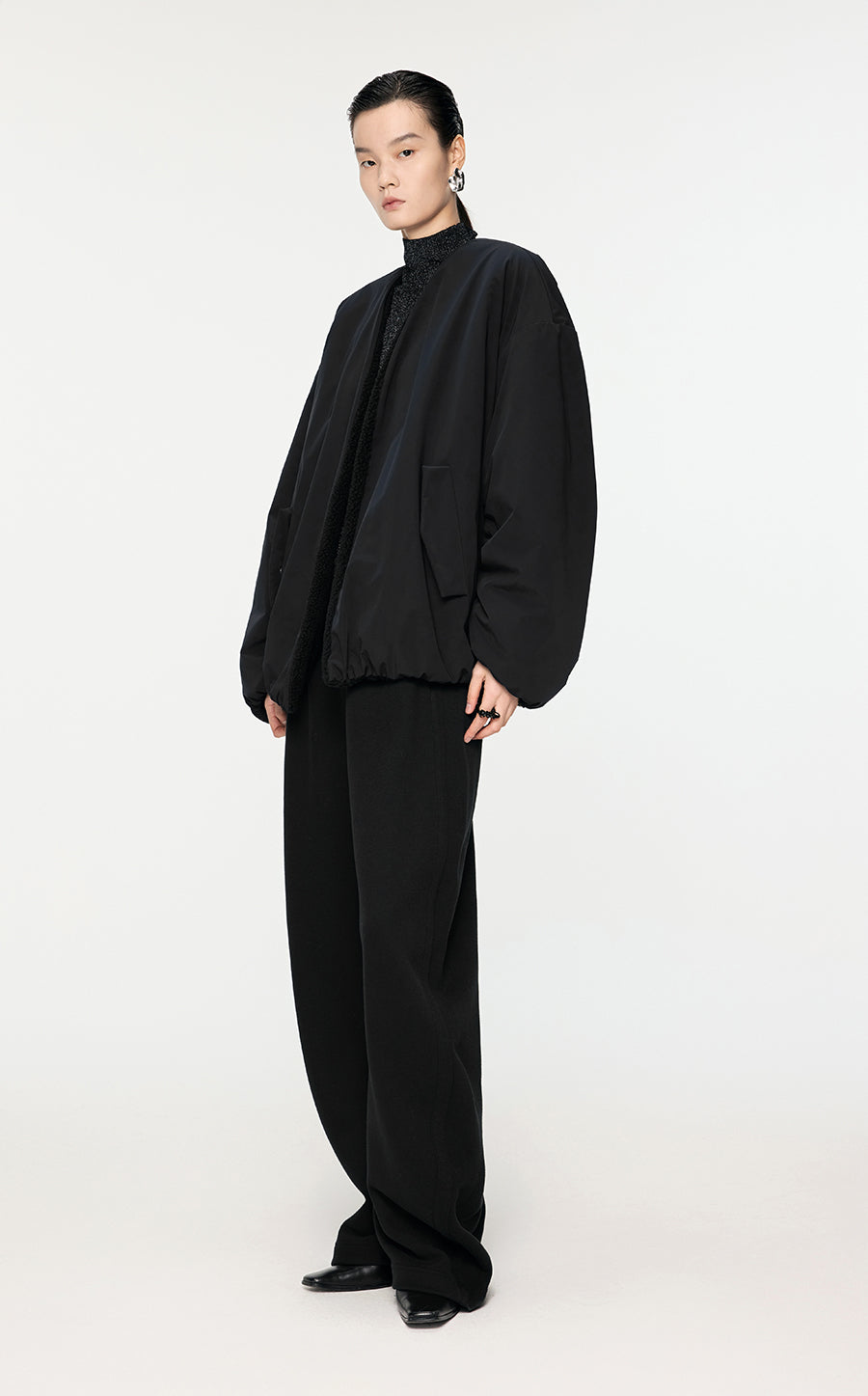 Coat / JNBY Windproof Oversize Pleated Jacket