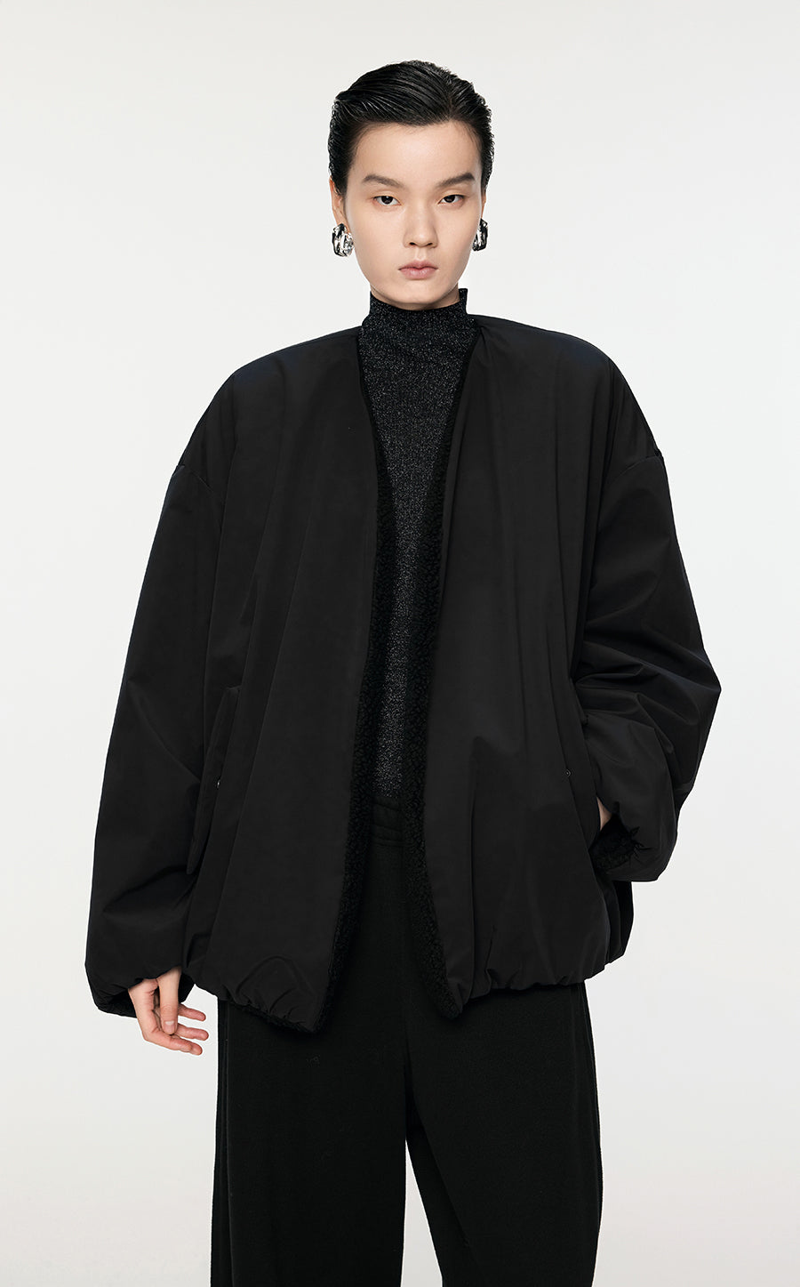 Coat / JNBY Windproof Oversize Pleated Jacket