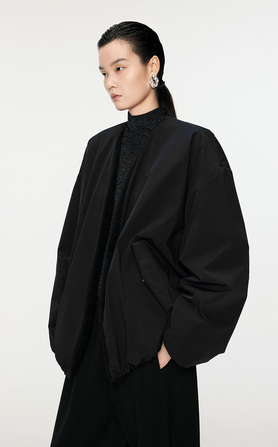 Coat / JNBY Windproof Oversize Pleated Jacket