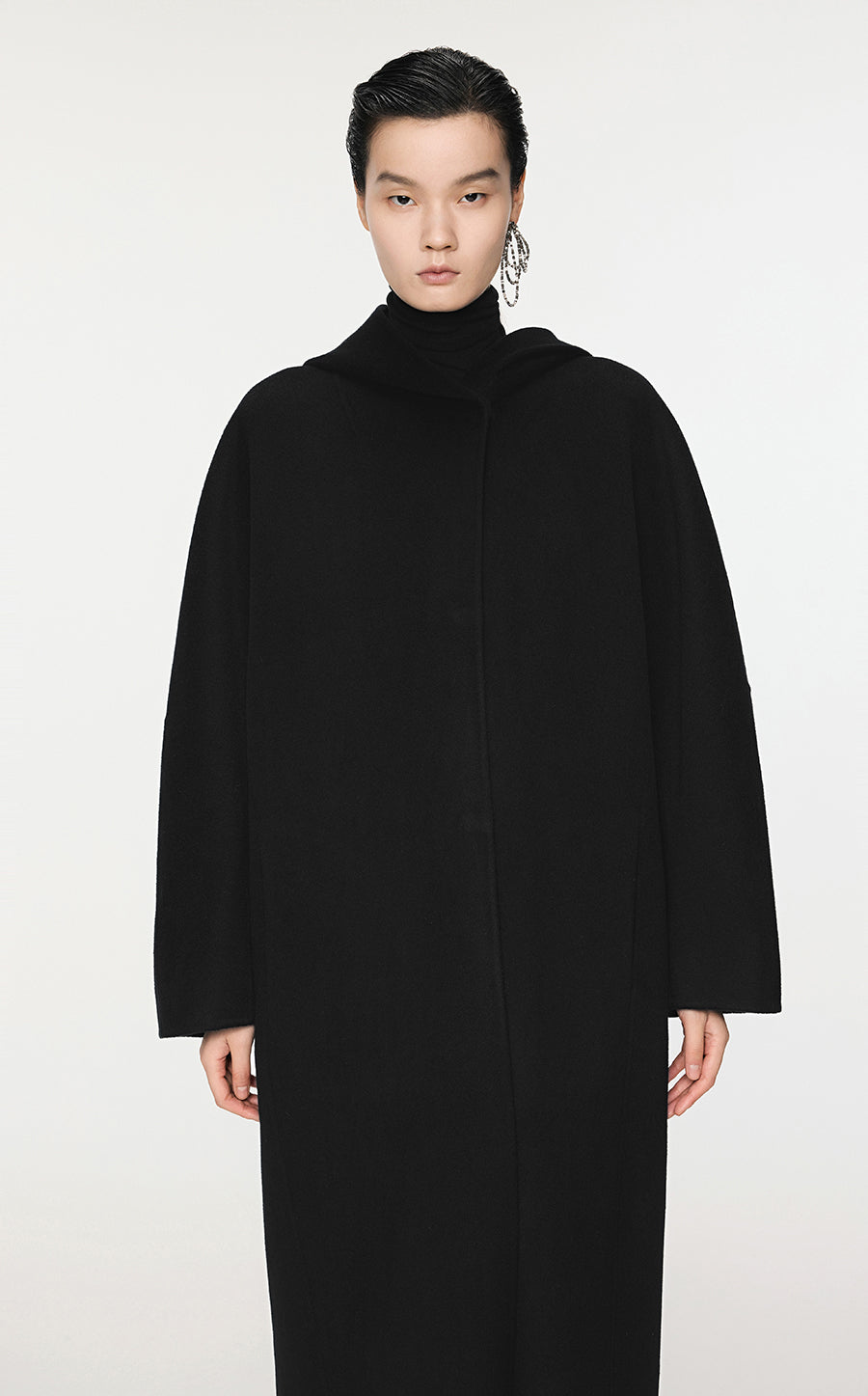 Coat / JNBY T-Shape Long Wool Coat