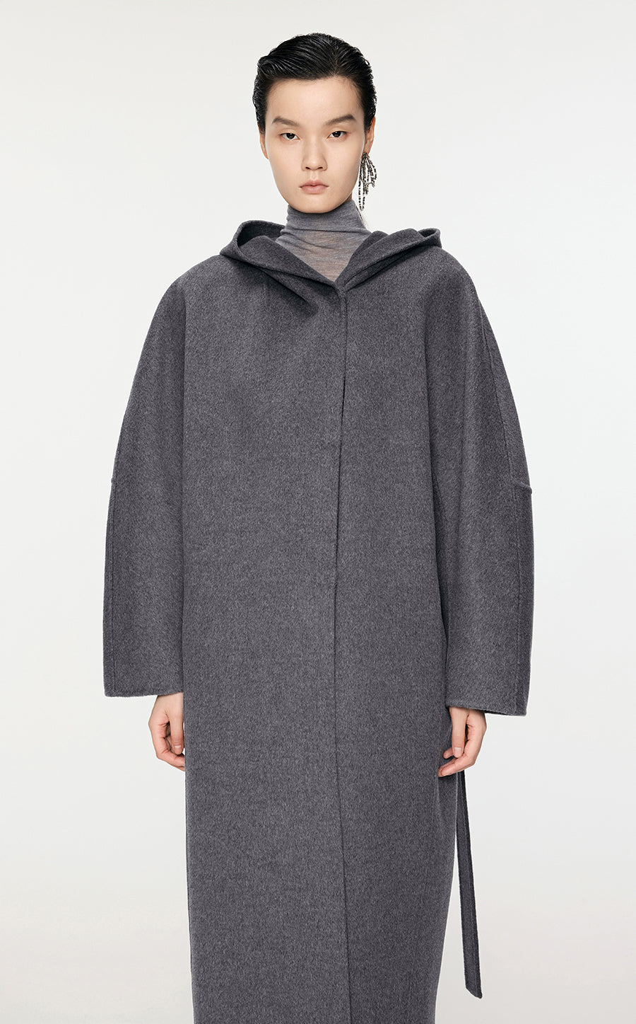 Coat / JNBY T-Shape Long Wool Coat