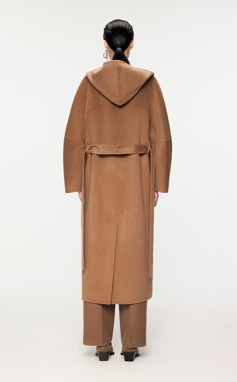 Coat / JNBY T-Shape Long Wool Coat