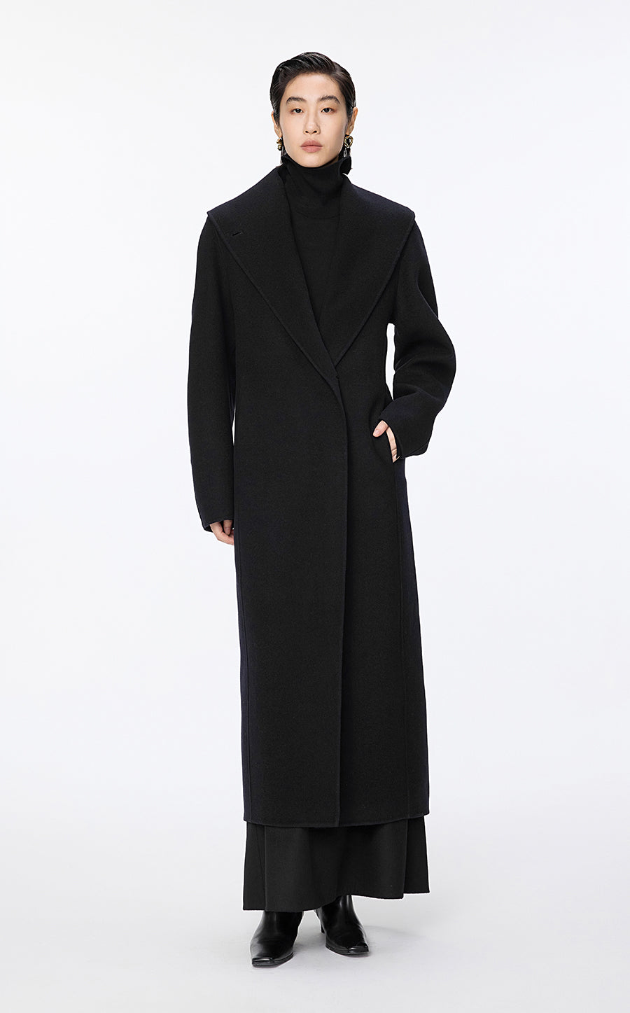 Coat / JNBY Tailored Wool Ultra-Long Coat