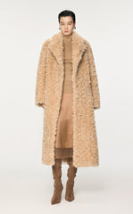 Coat / JNBY H-Line Faux Fur Long Coat