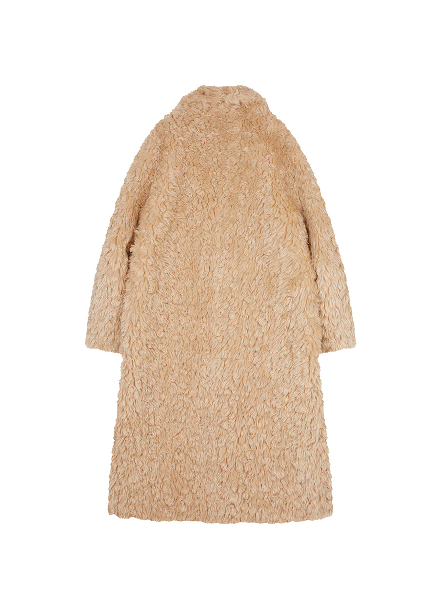 Coat / JNBY H-Line Faux Fur Long Coat