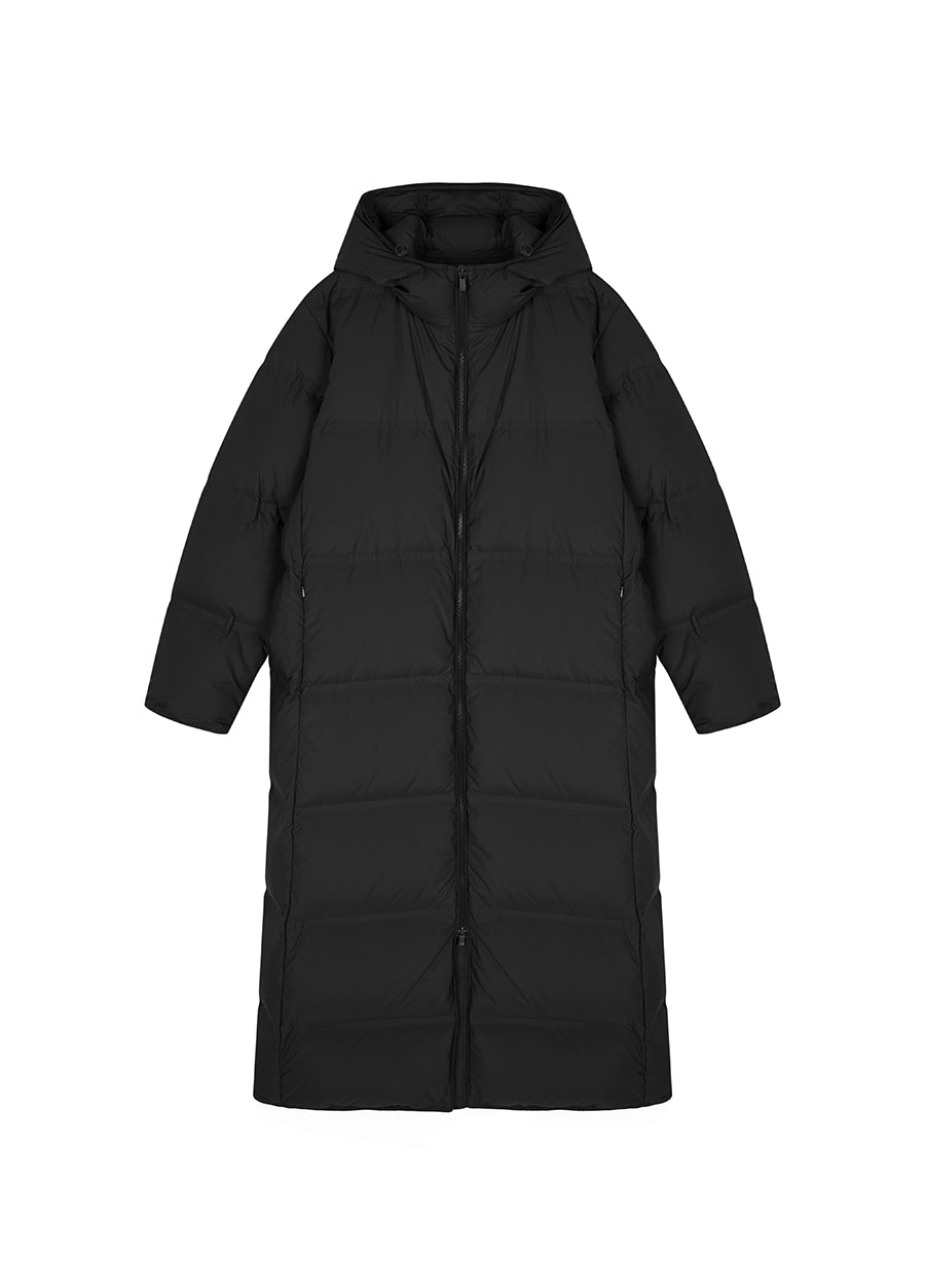 Coat / JNBY Luxe Ultra-Long Seamless Goose Down Coat