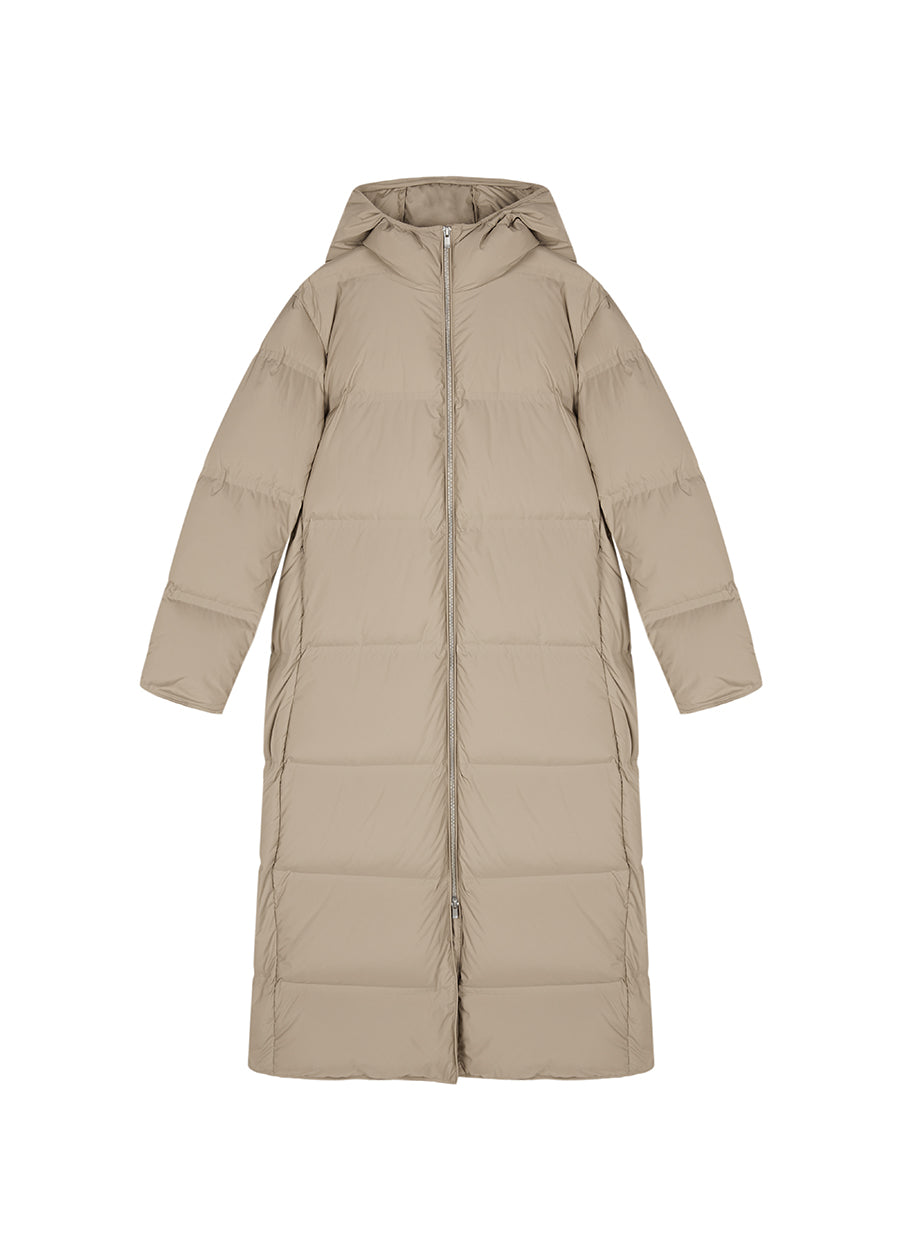 Coat / JNBY Luxe Ultra-Long Seamless Goose Down Coat