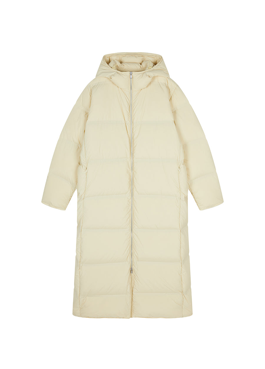 Coat / JNBY Luxe Ultra-Long Seamless Goose Down Coat