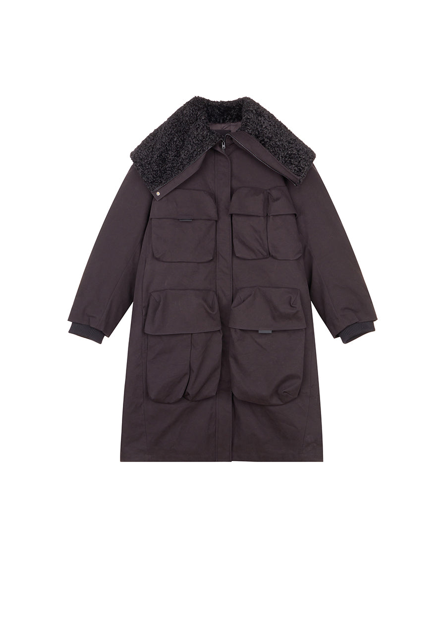 Coat / JNBY Twill Long H-line Down Coat