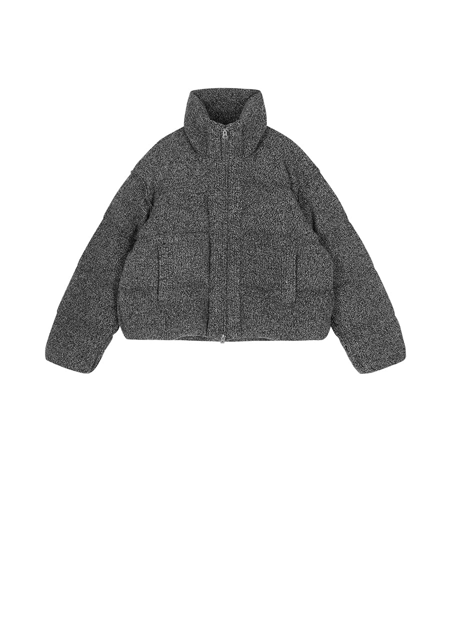 Coat / JNBY Cashmere-Blend Oversized Short Down Puffer