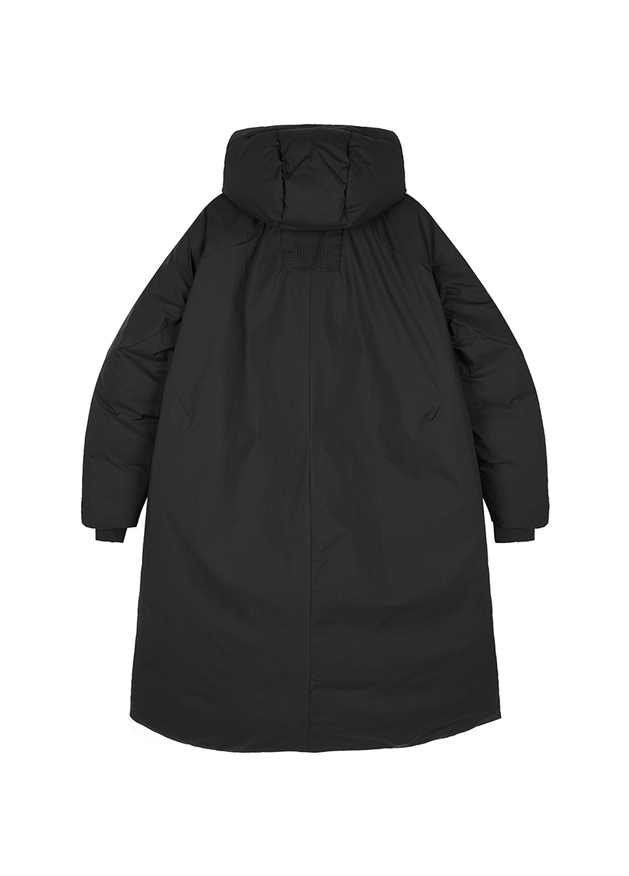 Downcoat / (Extreme Cold Weather)JNBY Relaxed Long Hooded Down Coat