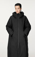 Downcoat / (Extreme Cold Weather)JNBY Relaxed Long Hooded Down Coat