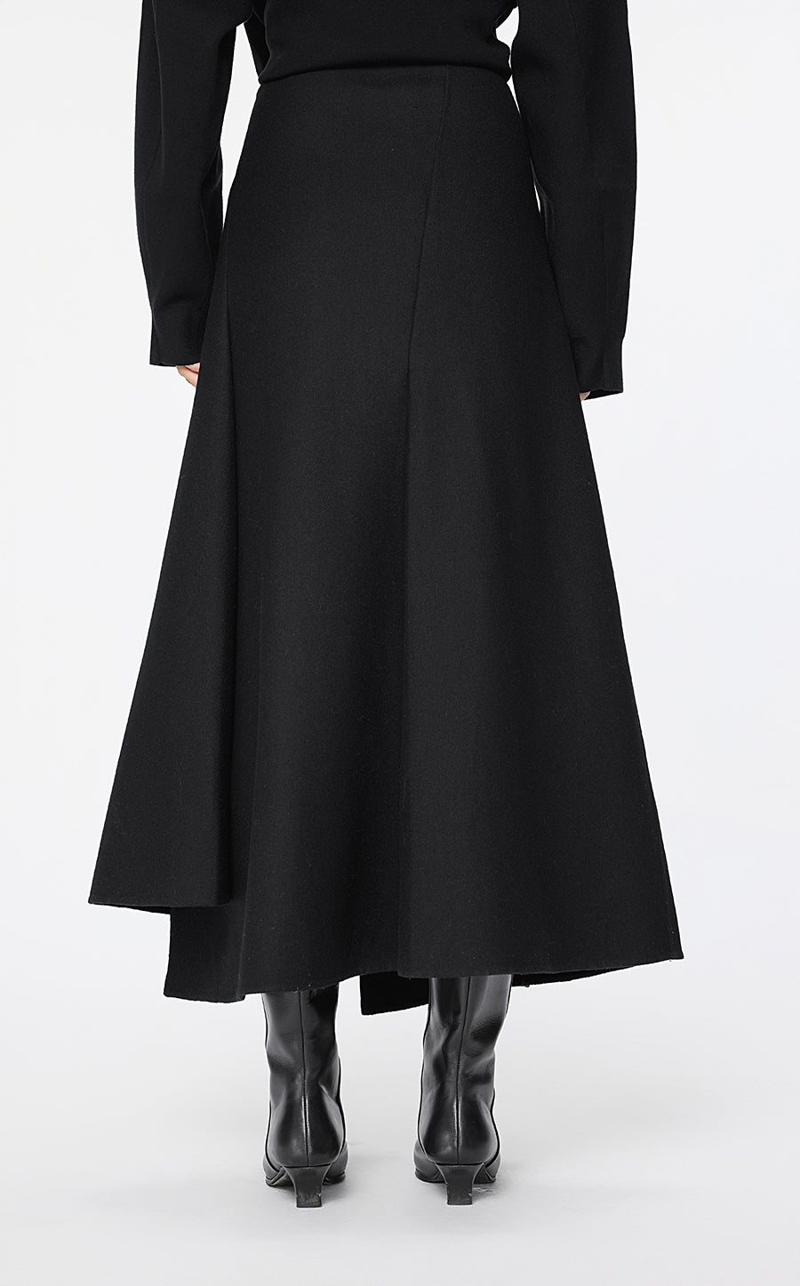 Skirt / JNBY Tailored Twill A-Line Long Skirt