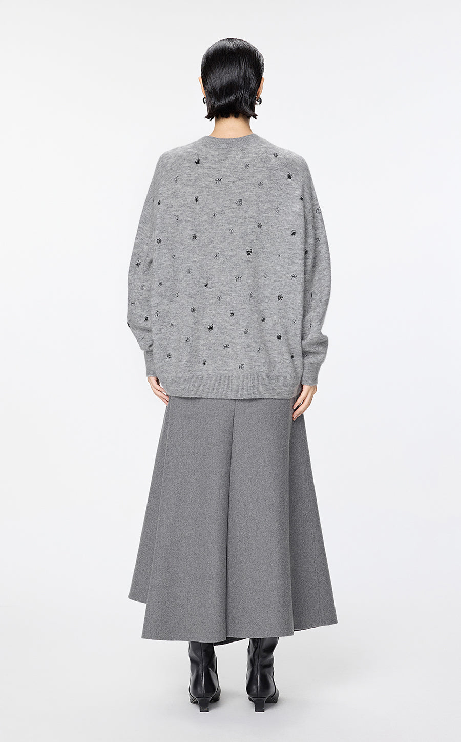 Skirt / JNBY Tailored Twill A-Line Long Skirt