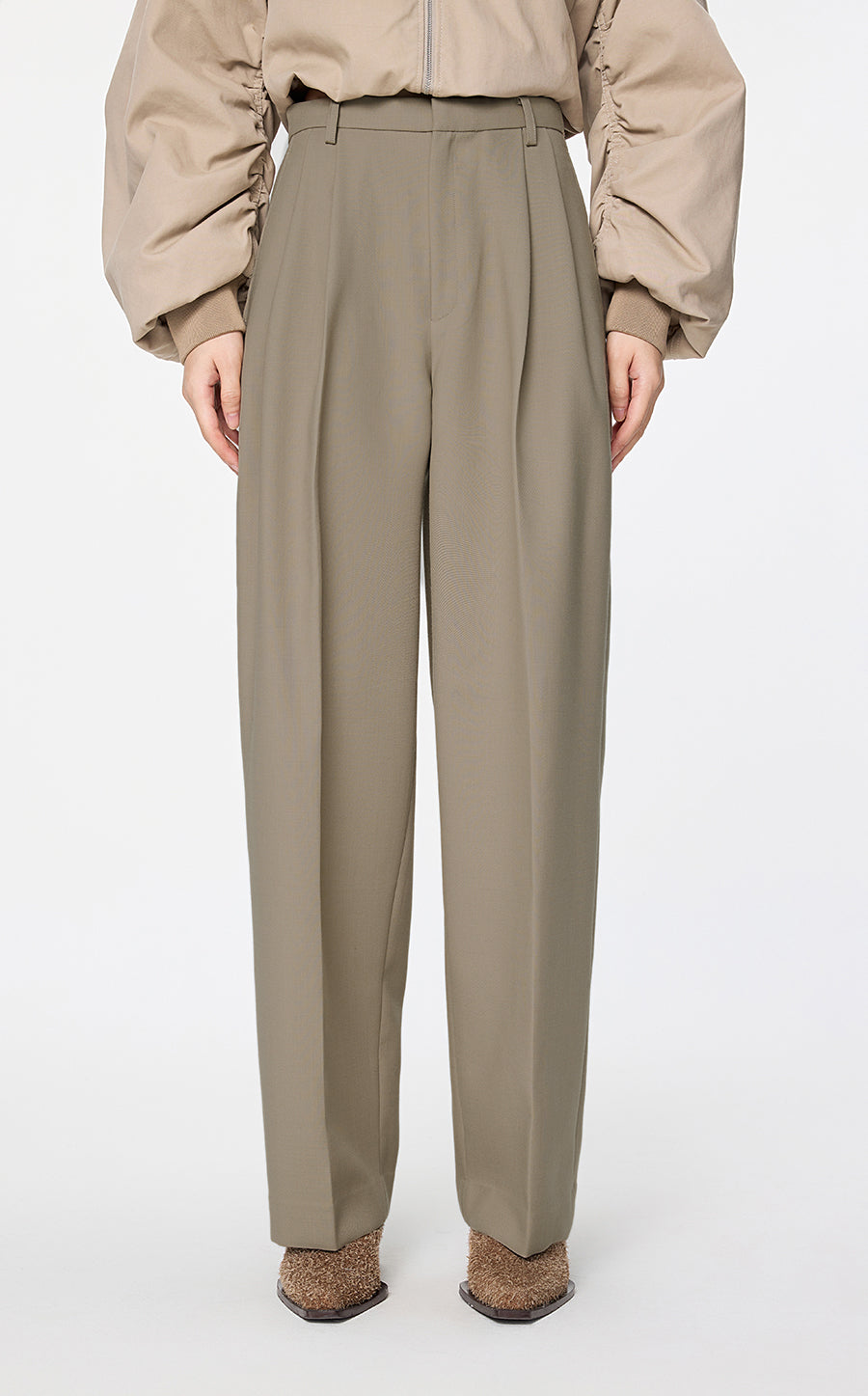 Pants / JNBY Modern Tailored Straight Trousers